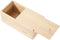 Unfinished Wooden Storage Box with Sliding Lid, Rustic Keepsake Box 7.8'' x 3.9'' x 3.1'' for Art Hobbies, DIY Lovers,