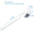 Ryhiac 2 Pack Curved Toilet Bowl Brush Without Holder for Bathroom, Compact Toilet Brush Durable Under The Rim