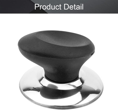 MroMax Universal Pot Lid Cover Knob Handle, Replacement Knob for Kitchen Cookware, Black