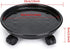 HGLCM 2Pcs (13 inch+2pcs+black) Plant Caddy,Planter Pot Mover, Plant Pot Pallet Dolly Caster with Universal Wheels