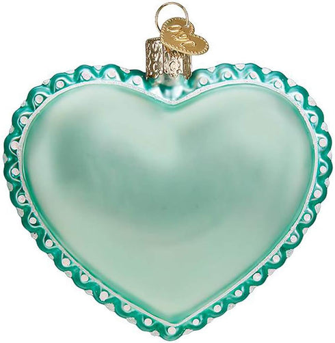Old World Christmas Ornaments - Baby Boy's Footprint Glass Blown Ornaments for Christmas Tree