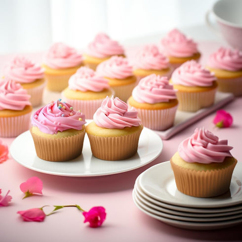 Jumbo Cupcake Liners, 300 pcs Natural Muffin Liners, Food Grade Greaseproof Paper Baking Cups for Parties.