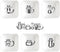 BigNoseDeer Super Cute Cat Ceramic Sauce Dish, Mini Side Seasoning Dish, Snack Serving Dishes, Set of 6 Meow Porcelain