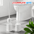 2Pack Set FORASTO Toilet Bowl Brush and Holder - Toilet Scrubber Brush,Cleaning Brush,Bathroom Decor,Household