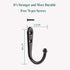 Coat Hooks-38 Pack Farmhouse Hooks with Metal Screws, Black Decorative Rustic Wall Mounted Coat Rack