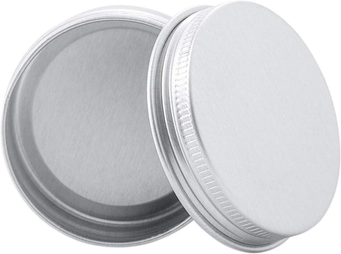 6 Ounce Aluminum Cans, 180 mL Screw Lid Metal Storage Tins for Spices, Candies, 6 Pcs