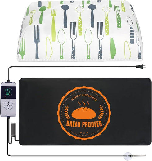 HEATIDEAS Sourdough Warming Mat Bread Proofer Heating Pad with Temperature & Timer Control