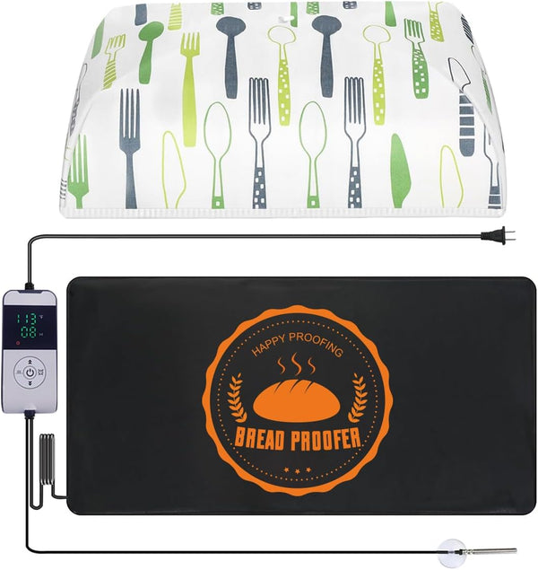 HEATIDEAS Sourdough Warming Mat Bread Proofer Heating Pad with Temperature & Timer Control