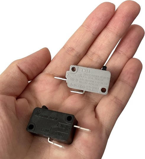 KW3A Microwave Oven Door Interlock Switch, 16A 125VAC/250VAC Replacement Part (1 Normally Open + 1 Normally Closed)