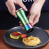 Rainbow Salt and Pepper Shakers, Kyraton Titanium Plating Stainless Steel Grinders, Set of 2