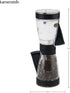 KAMENSTEIN One-Handed 2-in-1 Dual Salt and Pepper Grinder, 8-Inch, Adjustable and Refillable, Black