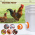 8 Pack 8 1 Chicken Feeder Port, Chicken Feeders No Waste with Lids Drill Bit, DIY Automatic Poultry Feeder Cups Kit