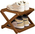 Simcat Shoe Rack for Closet Bamboo Shoe Storage Freestanding Shoe Storage Shelf