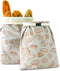 BEEBOY Beeswax Bread Bags for Homemade bread,2 Pack Sourdough Bread Bags,Reusable Bread Bourdough