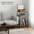 Stand,3-Tier 120 Albums,28" Record Player Record Player Table with U-Shaped Vinyl Storage Up to H End Table Turntable