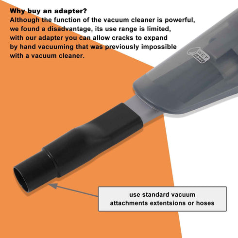 Attachments for BLACK+DECKER, Extendable Crevice Tool Adapter for Hand Vacuum Models