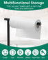 Hand Towel Holder Stand, DECLUTTR Stainless Steel Towel Rack for Bathroom Countertop, Black Free Standing Design