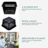YARDWE 10pcs Heavy Duty Filter Plant Net Pots - Black Slotted Mesh Cup for Hydroponics and Orchids