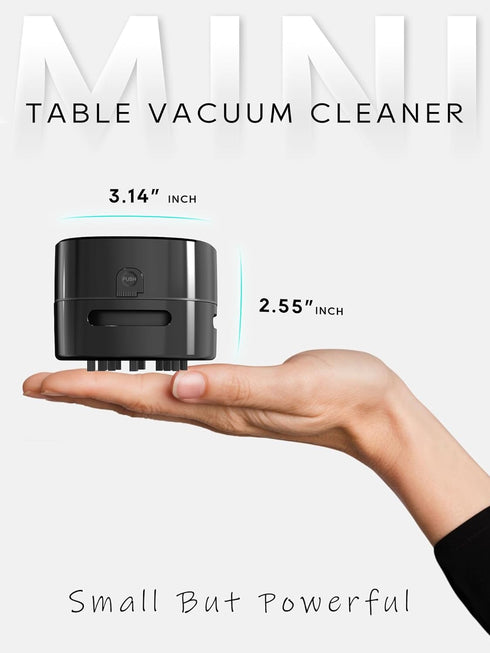 IGOKOTI Mini Desk Vacuum Cleaner, Battery Operated Handheld Vacuum for Tabletop Cleaning (no Battery Included)