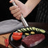 Premium Stainless Steel Salt Grinder, Pepper Mill for Peppercorns, Sea Salt, Thumb Push Button for 1 Hand Operation