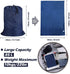 Washable Travel Laundry Bag with Drawstring (3 Pack), Large Dirty Clothes Bag Fit for Laundry Basket, Navy Blue