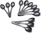 Buyer Star 12 Pieces Black Teaspoons - 5.5-Inch Mini Coffee Stainless Steel Espresso Spoons