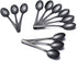 Buyer Star 12 Pieces Black Teaspoons - 5.5-Inch Mini Coffee Stainless Steel Espresso Spoons
