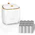 PANDENNER Mini Countertop Trash Can with 10 Rolls of Trash Bags,Tiny Desk Trash