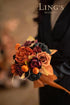 Ling's Moment 25Pcs Artificial Black Roses Decor with Stems, 3" Real Touch DIY Foam Floral for Wedding Bouquets
