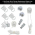 2 Set Roller Shade Accessory Set - Roller Blinds Connector Shades Clutch for 1.1" Tube Fitting Parts