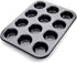 Kingrol 12-Cup Muffin & Cupcake Pans, Set of 3 Baking Pans, Non-stick Bakeware, 1.1" Deep by Kingrol