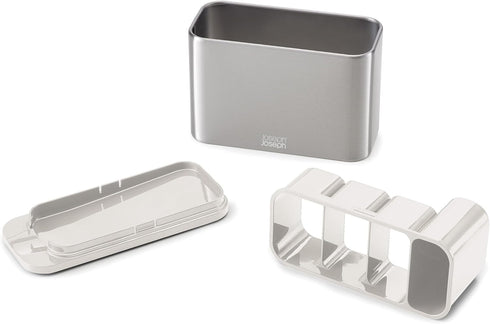Joseph Joseph Surface Kitchen Sink Cutlery Drainer - Utensil Holder with Draining Base, Stainless Steel Storage