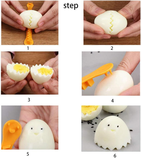 Novo Tee Set Multifunctional Egg Decorator and Cutter - Can Be Used As a Fruit Slicer - Exquisite Kitchen Accessories