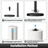 VEHHE Paper Towel Holder - Easy Tear Countertop Holder with Damping Spring Structure, Stainless Steel for Kitchen