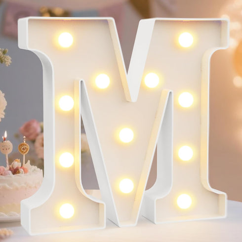 Pooqla LED Marquee Letter Lights Sign, Light Up Alphabet Letter for Home Party Decoration