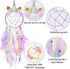 QtGirl Dream Catchers for Kids - Unicorn Wall Decor for Girls Bedroom Flower Feather Hanging Decoration