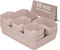 Plastic Drawer Organizers, 18 PCS Bathroom Drawer Organizer Bins, Makeup and Storage for Bedroom, Pink