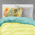 Caroline's Treasures 8969PILLOWCASE Abstract Flowers Teal and Orange Fabric Standard Pillowcase