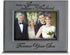 BELLA BUSTA Engraved Leather Picture Frame - Today a GROOM, Tomorrow a HUSBAND, Wedding Gift for Mom and Dad