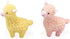 Set 2 of Miniature Resin Alpacas - Perfect for Fairy Gardens and Plant Decor