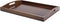 YACEYACE Large Bamboo Tray for Ottoman, 17.7"x13"x2" Large Serving Tray with Handle, Bamboo
