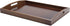 YACEYACE Large Bamboo Tray for Ottoman, 17.7"x13"x2" Large Serving Tray with Handle, Bamboo