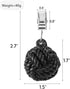 6 Pack AVLA Tablecloth Weights, Heavy Cloth Pendant with Metal Clips, Resin Round Ball Hangers, Table Covers Clamps