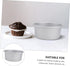PRETYZOOM 3pcs 5 Inch Nonstick Toaster Oven Pan, Anodized Aluminum Cake Pan for Layer Cakes