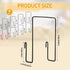 MorningRo 8 Pack Wall Grid Panel Accessories Gridwall Shelf Metal Wire Magazine Holder Literature Display Book Mail