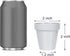 Youngever 24 Pack Mini Plastic Planters - 2 Inch Indoor Flower Pots, Grey Gardening Pot with Drainage