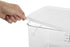 Rubbermaid Commercial Products Space Saving Square Food Storage Container, 22 Quart, Clear