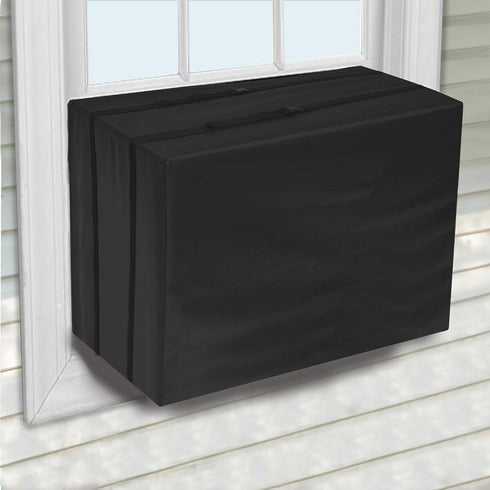 Foozet Window Air Conditioner Cover for Outside Unit, Medium 25"W x 20"D x 17"H, 420D