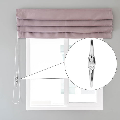 4 Pcs Zinc Alloy Hook for Blinds Cord, Blind Cord Safety Rope Cleat with Screws for Home Office