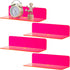 Weysat Floating Shelves for Wall 9 Inch Acrylic Small Wall Hanging Shelves